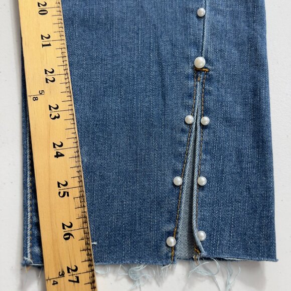 The M.A.P. Pearl Plus Embellished Skinny Blue Jeans  Size 2XL  Stretch Denim NWT - Picture 13 of 14